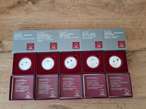 Euro silber münzen - 20,