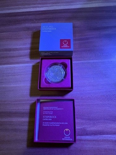 Euro silbermünze steinbock - 20-euro-silbermünze,