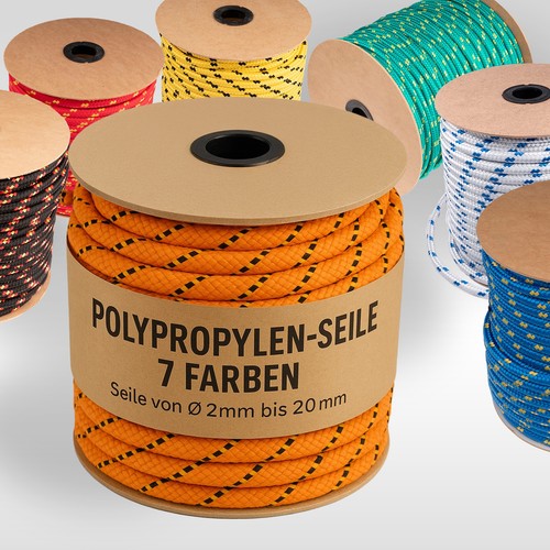 Polypropylen seil 2mm - polypropylen,