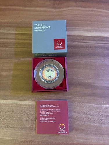 Euro silbermünze supernova - 20,