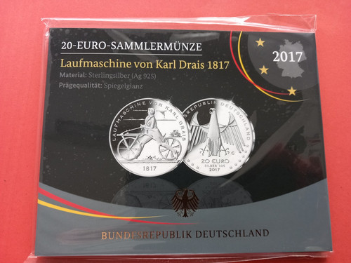 Euro silbergedenkmünze - 20,